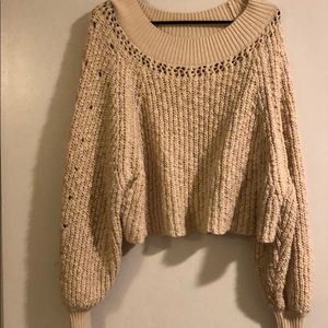 Free people off the shoulder sweater